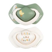 Canpol Babies, smoczek silikonowy Light touch 6-18 m symetryczny Goose, 2 szt.