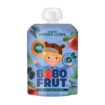 Bobo Frut, mus, jabłko, owoce leśne, 1-3 lata, 150 g