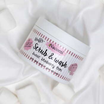 Nacomi, pianka peelingująco-myjąca, słodka borówkowa pianka, 180 ml