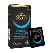 Skyn Ekstra Nawilżane, nielateksowe prezerwatywy, 10 szt.