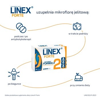Linex Forte, kapsułki., 28 szt.