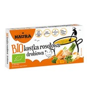 Naura, kostka rosołowa drobiowa BIO, 100 g