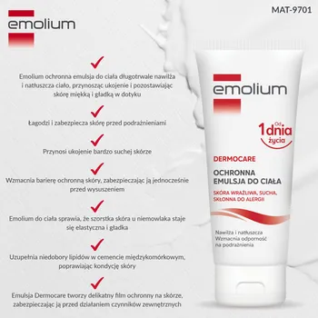 Emolium Dermocare, emulsja do ciała, 200 ml