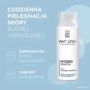Iwostin Hydro Sensitia, krem, aktywator nawilżenia, 50 ml