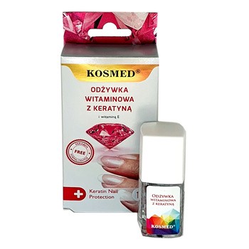 Kosmed, odżywka do paznokci, witaminowa z keratyną, 9 ml