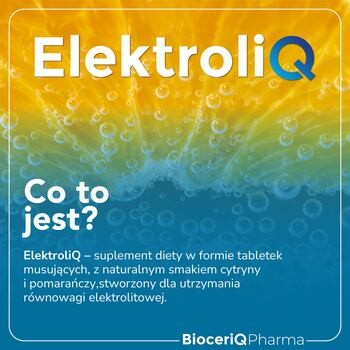 ElektroliQ, tabletki musujące, smak cytryny i pomarańczy, 20 szt.