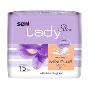 Seni Lady Slim mini plus, wkładki urologiczne, 15 szt.