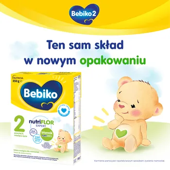 Bebiko 2 NUTRIflor Expert, mleko następne dla niemowląt, 6 m+, proszek, 350 g