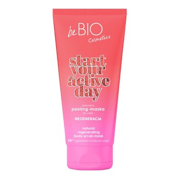 BeBio Start Your Active Day, peeling-maska do ciała regeneracja, 200 ml