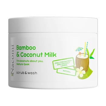 Nacomi, piankowy peeling o zapachu bambusa i mleka kokosowego, 100 ml