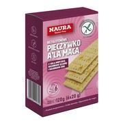 Naura, pieczywko a’la maca bezglutenowe z solą andyjską, nasionami sezamu i nasionami chia, 120 g