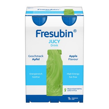 Fresubin Jucy Drink, płyn o smaku jabłkowym, 4 x 200 ml
