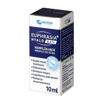 Nexon Pharma Euphrasia Hyalo 0,4%, nawilżające krople do oczu, 10 ml