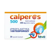Calperos 500, 200 mg jonów wapnia, kapsułki twarde, 30 szt.