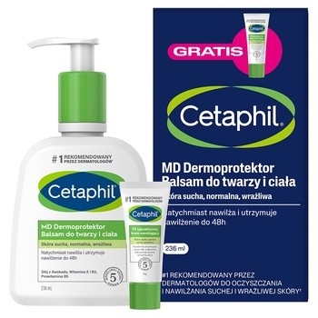 Cetaphil MD Dermoprotektor, balsam do twarzy i ciała, 236ml + mini produkt