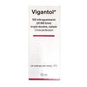 Vigantol, 500mcg/ml (20 000IU/ml), krople doustne (import równoległy, Delfarma),10 ml