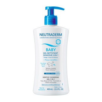 Neutraderm Baby, delikatny żel do mycia 3w1, 400 ml