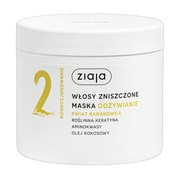 Ziaja Odżywianie Kwiat Bananowca, maska do włosów zniszczonych, 350 ml