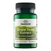 Swanson Grape Seed Extract, kapsułki, 60 kapsułek