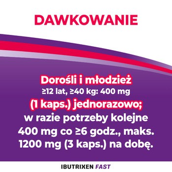 Ibutrixen Fast, 400 mg, kapsułki miękkie, 24 szt.