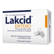Lakcid Entero, 250 mg, kapsułki twarde, 10 szt