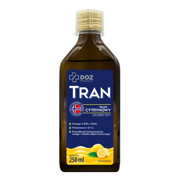 DOZ Product Tran smak cytrynowy, płyn, 250 ml