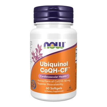 Ubiquinol CoQH-CF, kapsułki,  60 szt. (Now Foods)