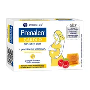 Prenalen Gardło, pastylki do ssania, smak malinowy, 16 szt.