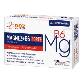 DOZ Product Magnez + B6 Forte, tabletki, 100 szt.