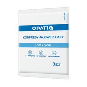 Opatiq, jałowe kompresy z gazy, 17-nitkowe, 12 warstw, 5 cm x 5 cm, 3 szt.