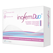 Inofem Duo, tabletki, smak malinowy, 24 szt.