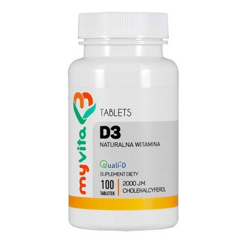 MyVita Witamina D3, tabletki, 100 szt.
