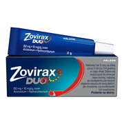 Zovirax Duo, 50 mg + 10 mg, krem na skórę, 2 g