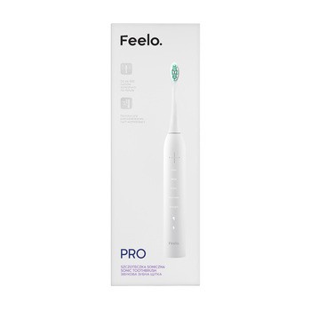 Feelo Pro, szczoteczka soniczna white z etui, 1 szt.
