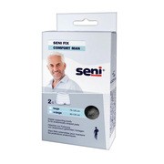 Seni Fix Comfort Man, majtki elastyczne mocujące, czarne, rozmiar L, 2 szt.