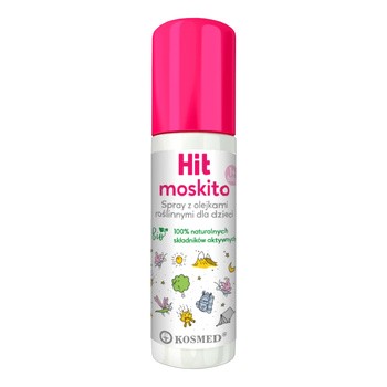 HIT, spray z naturalnymi olejkami roślinnymi dla dzieci, przeciw komarom, kleszczom i meszkom, 100 ml