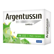 Argentussin Gardło, pastylki do ssania, smak mięta-cytryna, 16 szt.