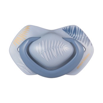 Canpol Babies Gold, smoczek silikonowy Light touch, symetryczny 6-18 m, niebieski, 2 szt.