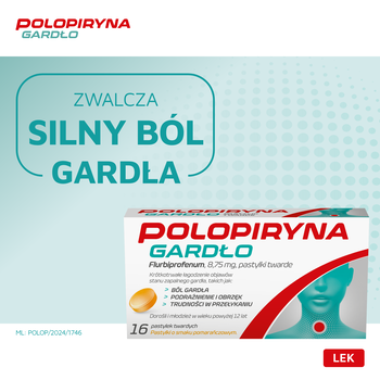 Polopiryna Gardło, 8,75 mg, pastyl.twarde, 16 szt