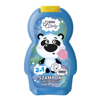 DOZ Daily, szampon i żel do mycia, guma balonowa, 250 ml