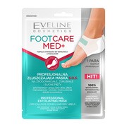 Eveline Cosmetics Foot Care Med+, profesjonalna złuszczająca maska do pięt, 2 szt.