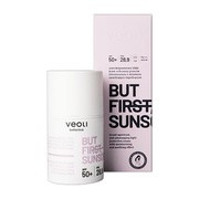 Veoli Botanica But First Sunscreen, nawilżająco-łagodzący krem ochronny SPF 50+, 50 ml