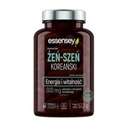 Essensey Żeń-szeń koreański, Energia i witalność, kapsułki, 90 szt.