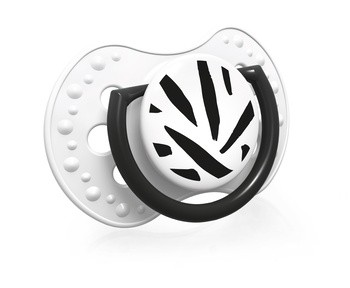 Canpol Lovi Salt&Pepper, smoczek uspokajający silikonowy, dynamiczny 6-18 m, 2 szt.