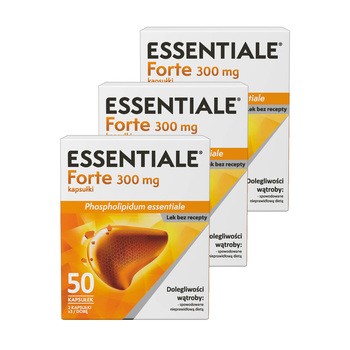 Zestaw 3x Essentiale forte, 300 mg, kapsułki, 50 szt.