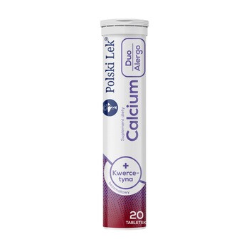 Calcium Duo Alergo + kwercetyna, tabletki musujące, bezsmakowe, 20 szt.