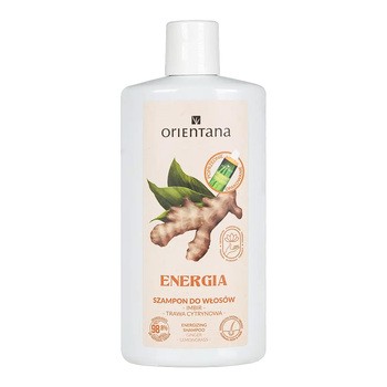 Orientana, ajurwedyjski szampon do włosów, imbir i trawa cytrynowa, 210 ml