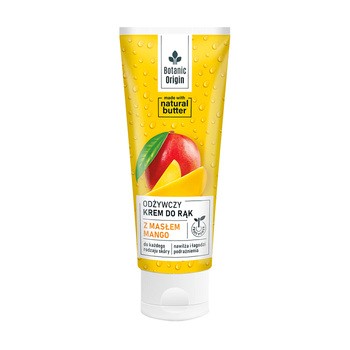 Botanic Origin, krem do rąk z masłem mango, 100 ml