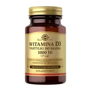 Solgar Witamina D3 1000 IU, pastylki do ssania, 100 szt.