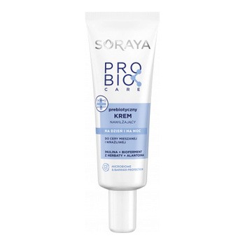 Soraya Probio Care, prebiotyczny krem nawilżający do cery mieszanej i wrażliwej, 50 ml
